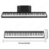 Folding Piano 88 Key Keyboard with BT MIDI Portable Electric Keyboard Digital Piano with Sheet Music Stand Pedal and Piano Bag