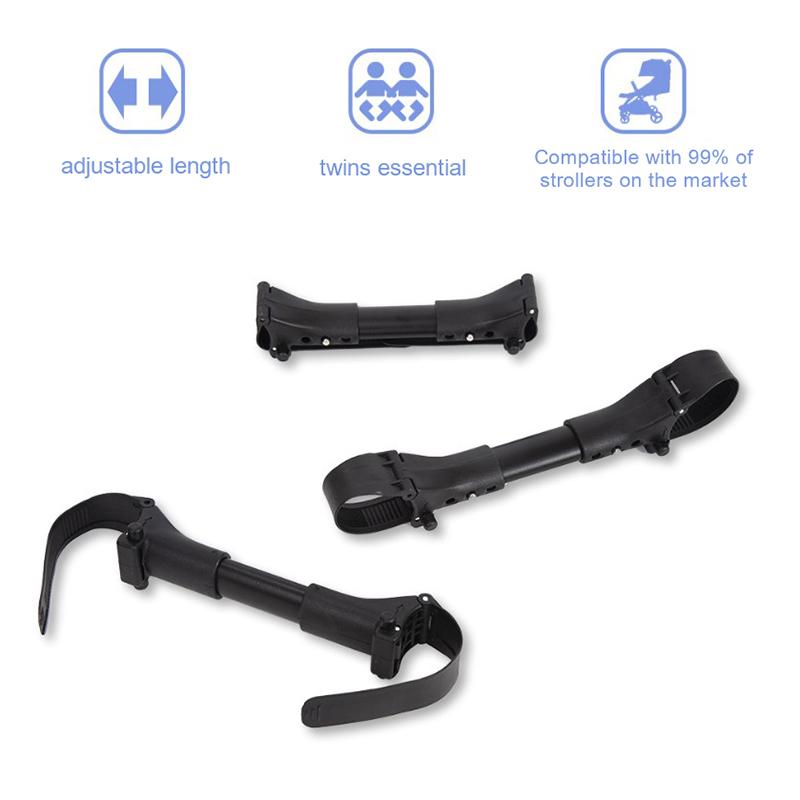 Соединитель для детской коляски Twin Baby, универсальные шарниры, регулируемый соединительный крючок для детской коляски