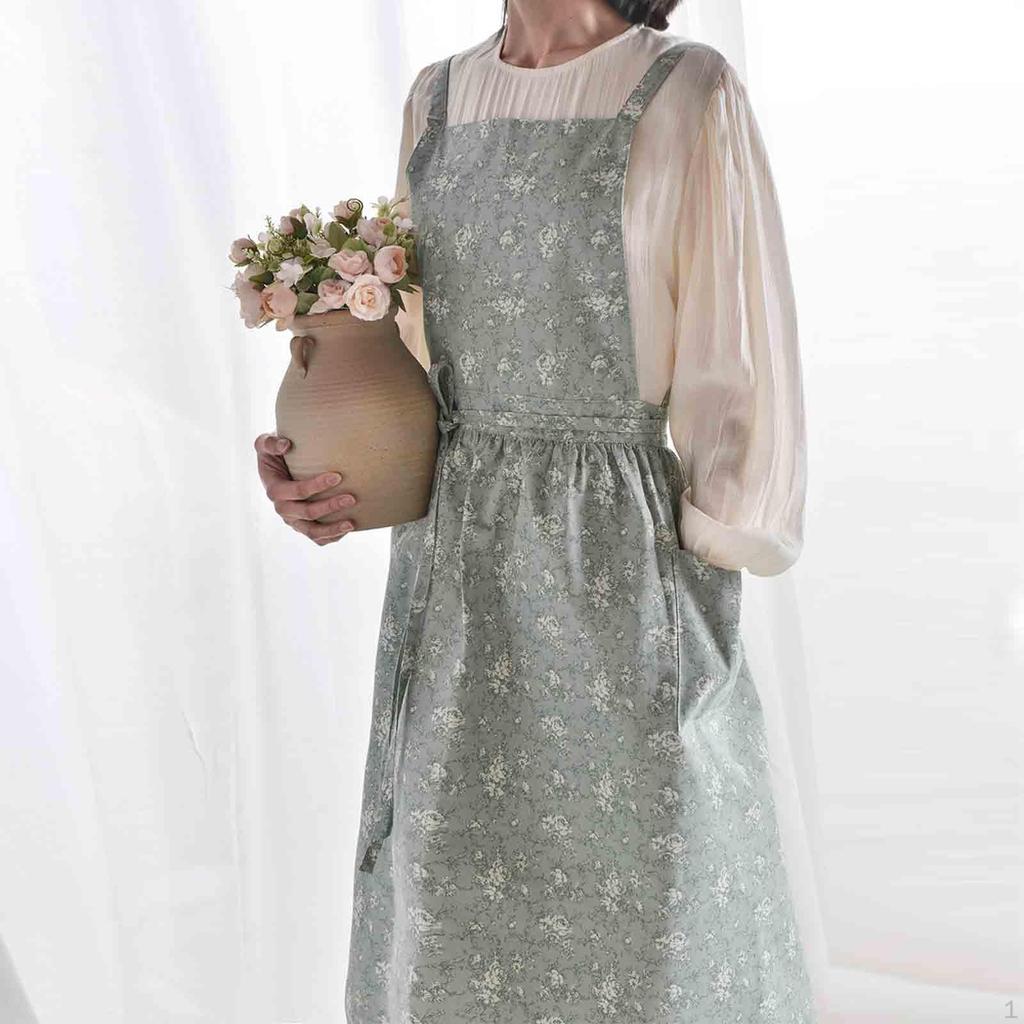Apron Dress Painting Durable Wearable Workshop for Flower Shop Barbecue