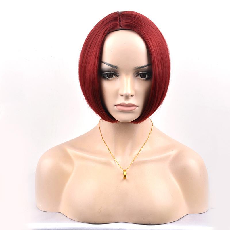 Новые европейские и американские парики, женские короткие волосы делятся на: голова бобо, парик, головной убор, голова бобо, женские короткие волосы.