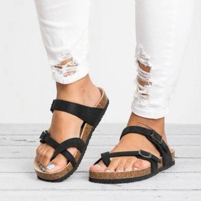 Летние женские пляжные сандалии на платформе, тапочки с открытым носком