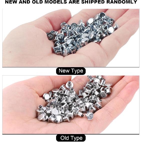 Tire Spikes Wheel Studs Snow 100pcs 6.5mm/0.26" Anti-Slip Tire Studs, Heavy Duty Wheel Tire Snow Studs for Car, ATV, Motorcycle, Bike, Shoes