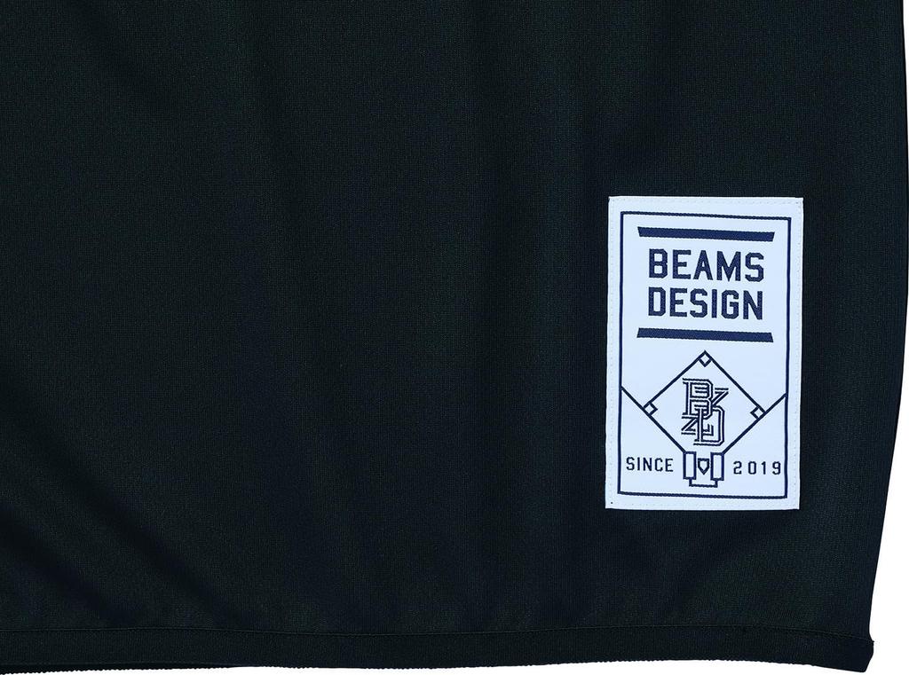ZETT Baseball ZETT by BEAMS DESIGN Henley Neck Layered Black Size BOT77406 Top, Shirt, (1900), L,