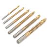 6Pcs Sawtooth Drill Bit Twist Hand Electric Woodworking Saw Drill Allin1 Punching Hole Tool