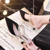 Мода С Каблуком Туфли С Острым Носком Зеленые Мюли Лето 2024 Женские Шлепанцы И Женские Сандалии Слайды Легкая Носка Роскошные Vip H Сандалии F