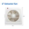 Ventilating Exhaust Extractor Fan For Bathroom Toilet Kitchen Window Home Wall 220V 6