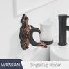 Cup & Tumbler Holders Brass Antique Tumbler Toothbrush Holder With Double Ceramics Cups Decorative Bathroom Accessories WF-88802