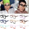 Square Ladies Optical Glasses Frame Oversized Computer Eyewear Fashion Female Eyeglasses for Women