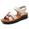 Fashion Classic Soft Bottom Leather Woman Sandals Soft Bottom Mother Shoes Mixed Colors Fashion Female Sandals New Mother Sandals