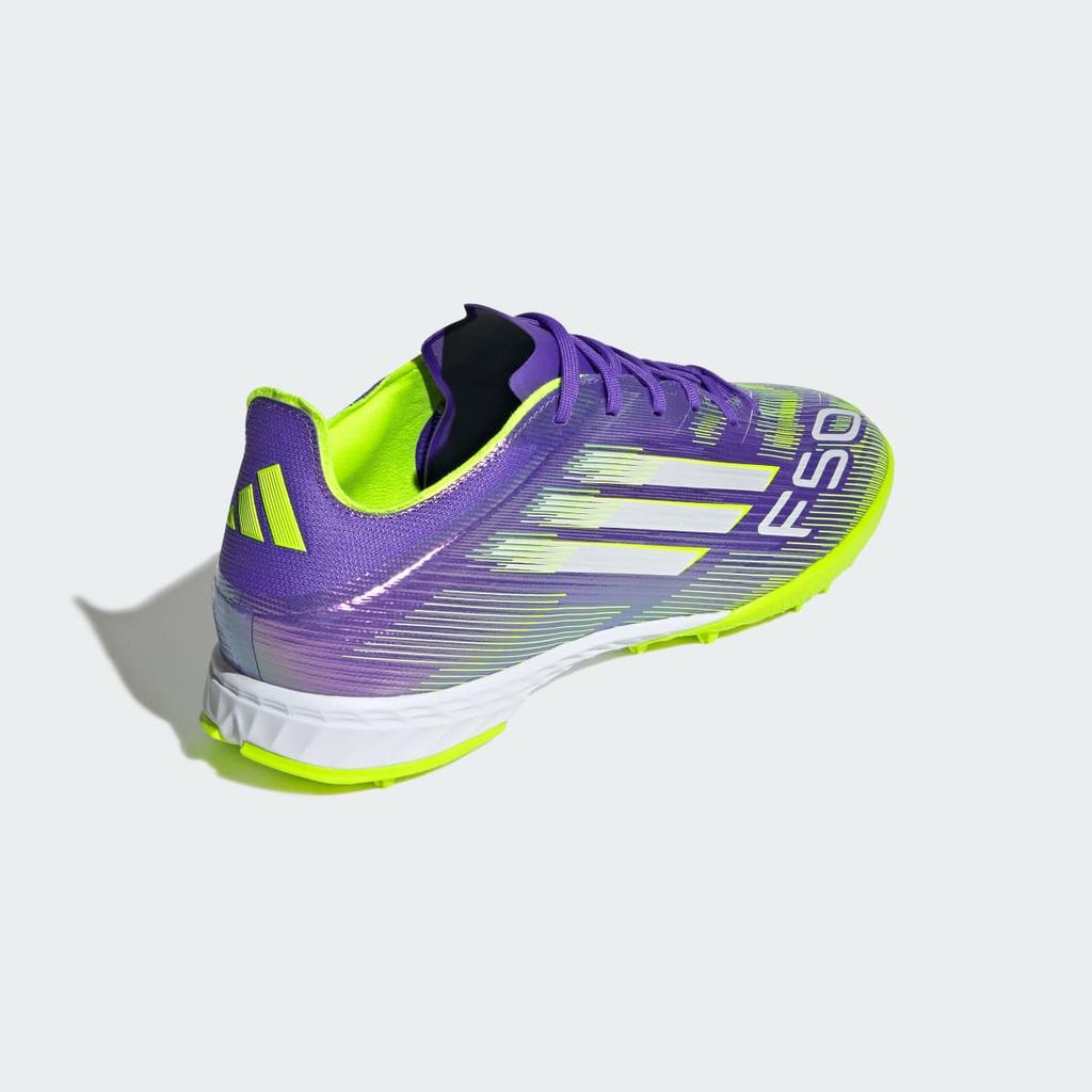 adidas F50 Pro Turf Boots JH7665 Unisex Performance Sports Shoes Purple Rush / Cloud White / Lucid Lemon