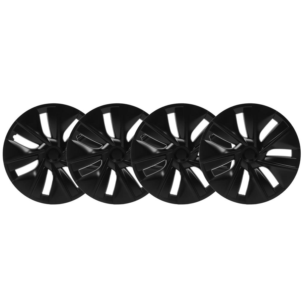 4 шт. 19-дюймовые колпаки на колесные диски, матово-черные, спортивный дизайн, замена для Tesla Model Y 2020–2022