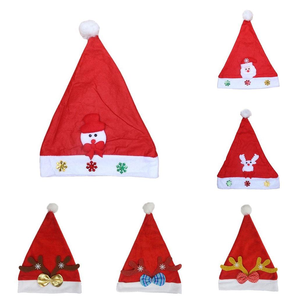 Очаровательная рождественская светодиодная шапка для взрослых и детей с мультяшными рогами и бархатной отделкой