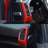 For 15-20 Ford F150 ABS Red Interior Dash Side Air Vent Outlet Cover Trim Frame