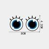 Автомобильная наклейка с креативными мультяшными круглыми глазами, закрывающая царапины, декоративная водонепроницаемая наклейка на аккумулятор автомобиля.