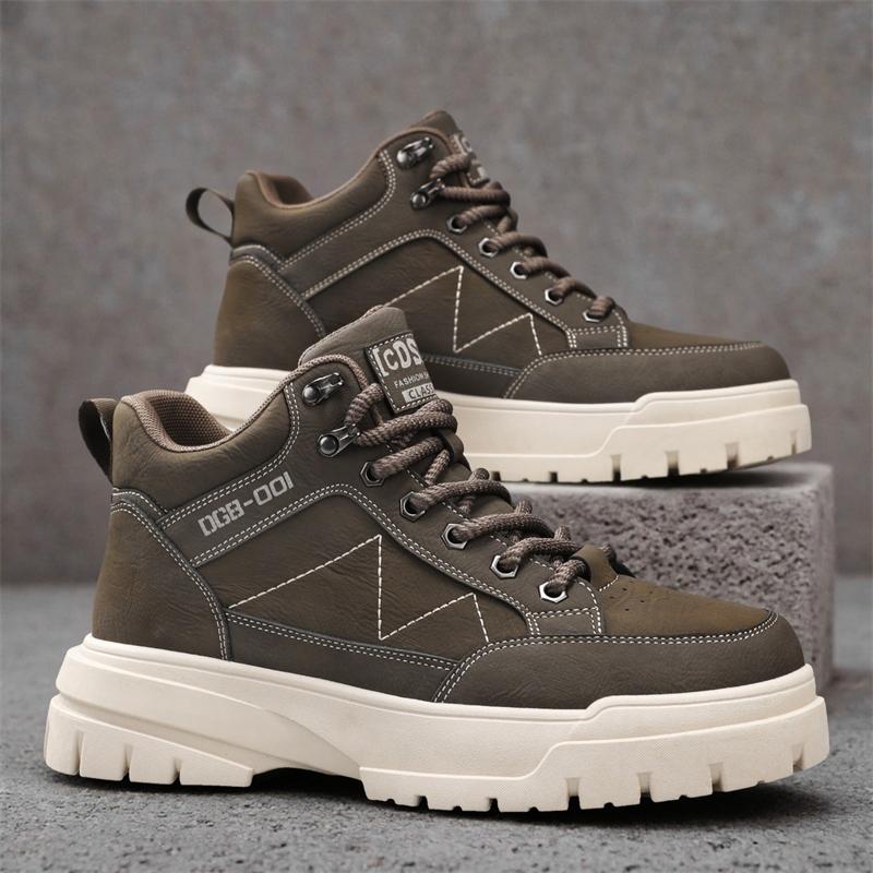 New Fashion Autumn And Winter Men's Low Top Martin Boots Students Male Boys Trending Soft Sole Work Shoes Labor Protection Martin Sneakers