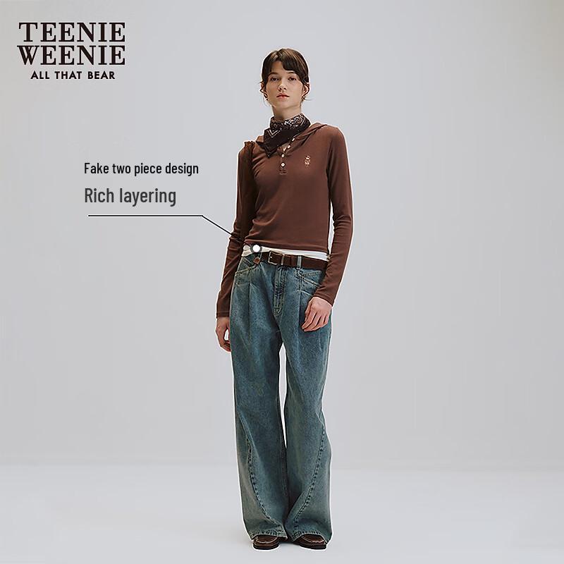 Teenie Weenie Женская худи с принтом медведя