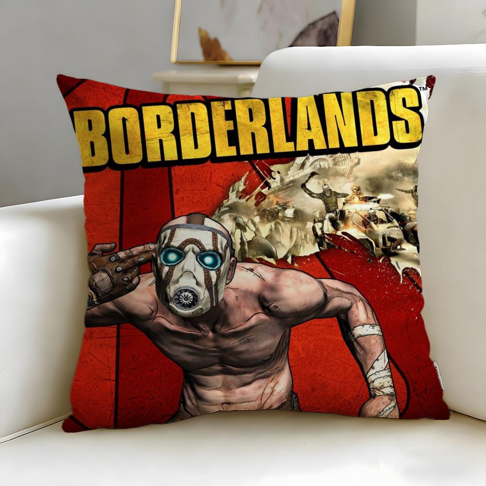 Stylish Bborderlandsing Cushion Cover Soft EasyWash Pillow Case Versatile for Couch Bed Travel and Office