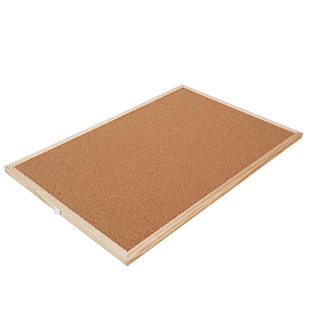 Пробковая доска 40x60см Двусторонняя Деревянная рама Пробковая доска для объявлений для Офиса Школы Дома