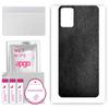 apgo Protective Skin Sticker for the Back Compatible with Umidigi A13 Pro 5G, Wrap Film, Foil, Vinyl - Pattern Black Leather