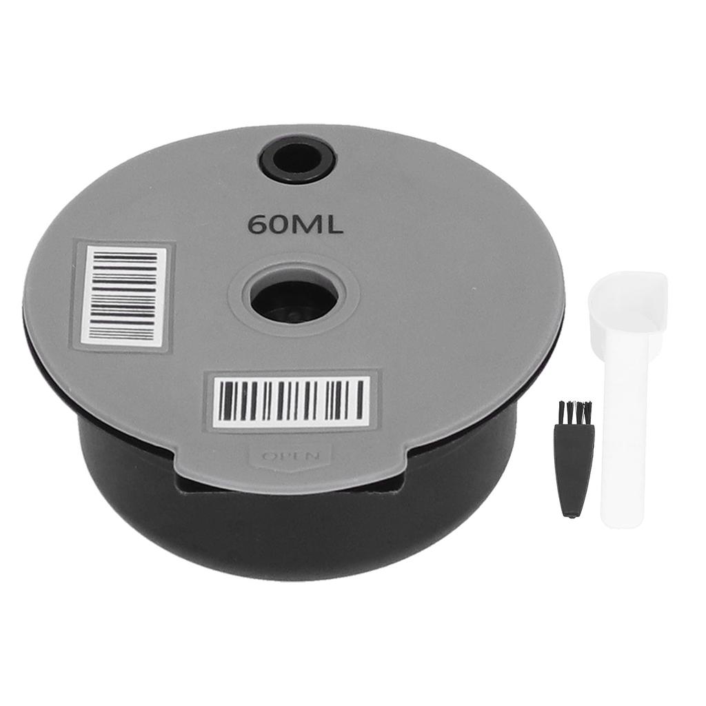 Многоразовая кофейная капсула, фильтр для кофе с ложкой-щеткой, аксессуары для домашнего офиса и кафе, 180 мл