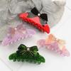 1pc Sweet Bow Clip, Vinegar Splicing Temperament Hair Clip, Large New Style Hair Clip, Hair Grab Headband, Shark Clip