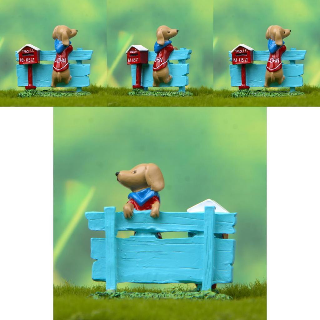 Lawn Dog Sign Resin Ornament For Landscaping And Promotional Use