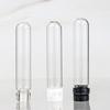 Sample Vial with Cap Powder Solid Storage Lotion  Bottle Glass Test Tube Mini Refillable Bottle Round Bottom Bottle