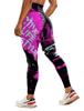 "Women's High-Waist Printed Yoga Pants for Fitness"