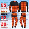 Теплая умная электрическая хлопковая куртка с подогревом и комплект зимнего термобелья - Постоянная температура, морозостойкие брюки с подогревом