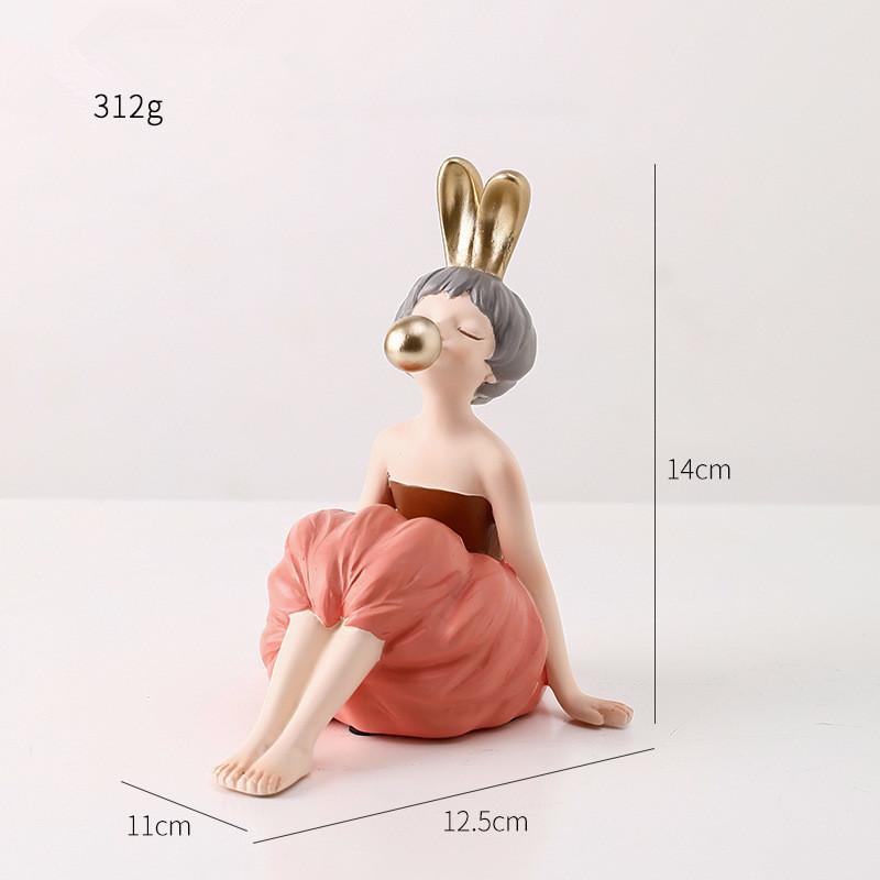 Современная великолепная статуя из смолы для девочек, подарок, аксессуары для феи, модный стиль, скульптурные украшения, украшение для дома, настольные фигурки
