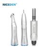 Dental Inner Water Spray 1:1 Low Speed Turbine Contra Angle Blue Ring Air Motor Low Speed Handpiece with LED