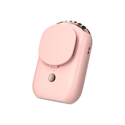 Бесшумный мини-вентилятор для шеи с USB-зарядкой и зеркалом для макияжа, шейный вентилятор, 3 регулируемые скорости ветра, мини-ручной вентилятор для