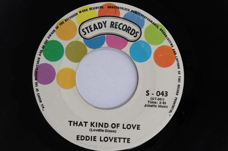 7-дюймовая пластинка EDDIE LOVETTE That Kind Of Love Whatcha Trying S043 STEADY RECORDS 1972 США SoulFunk Б/у