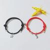 Handwoven Star and Moon Magnet Attraction Couple Bracelets - Adjustable Unisex Design