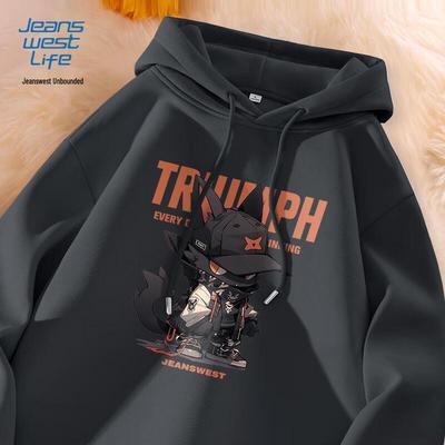 JEANSWEST LIFE Мужская толстовка с капюшоном в американском стиле