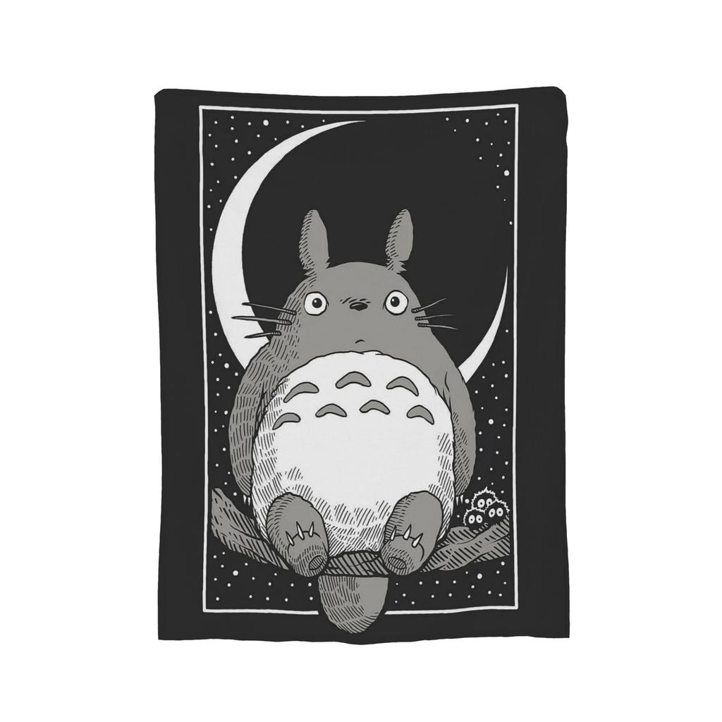 Anime Tonari No Totoro blanket Cover Fleece T-Totoros Cute Warm Throw blanket for Home Couch Bedroom Quilt