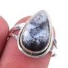 Natural Dendrite Opal Gemstone Handmade 925 Solid Sterling Silver Ring S.7 c1T76