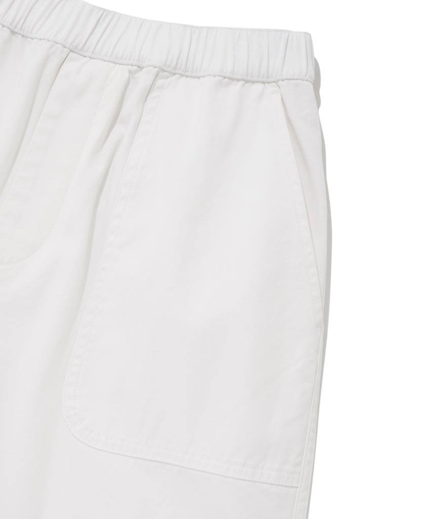 COVERNAT WOMAN Easy Elastic Cotton Pants White