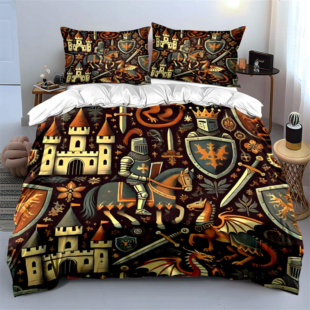 Majestic medieval dreamscape. Bedding sets Duvet covers Pillowcases(1* Duvet Cover 2* Pillowcases without duvet insert)