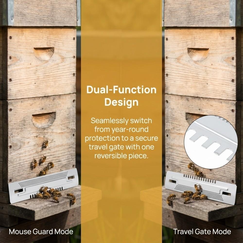 Galvanized Iron Entrance Reducer Nontoxic Beehive Sliding Gate Beehive Mouse Guard Beekeeping