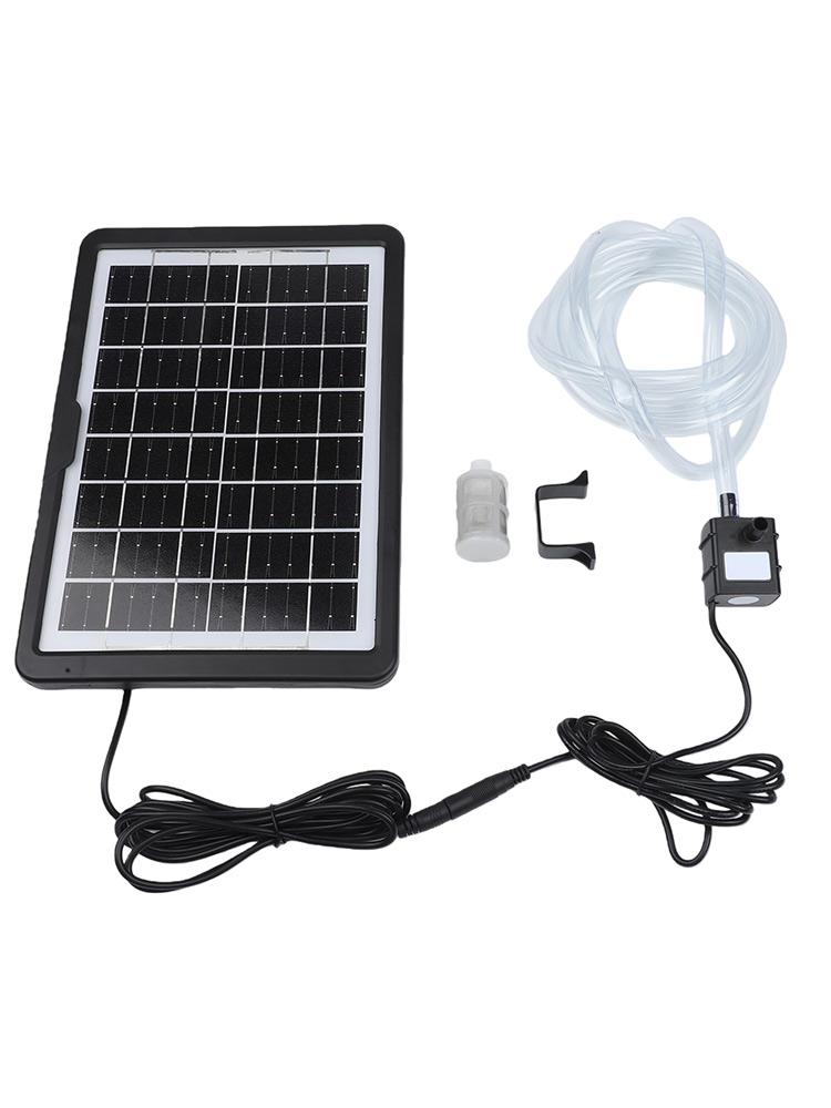 Portable Solar Submersible Pump with Adjustable Panel Perfect for Fish Tanks and Small Ponds with 240L/h Flow Rate