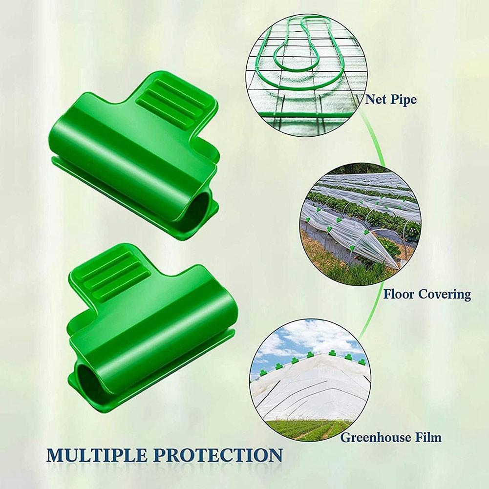50 шт. Клипсы для теплицы Крепежные Фиксирующие Функциональные Зеленые