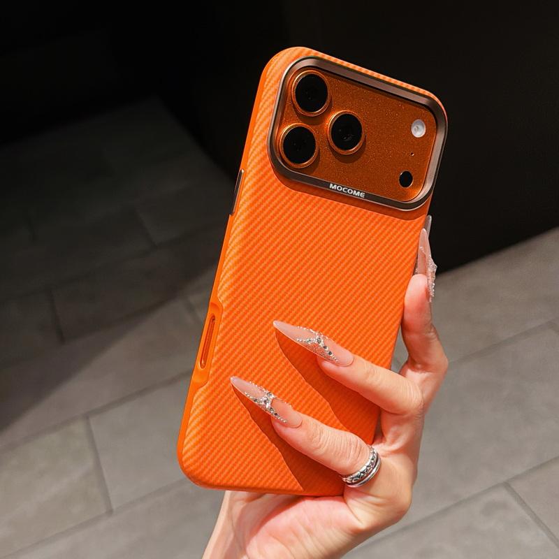 Чехол Для iPhone 17 Pro Max Роскошный Гибридный TPU с Текстурой Углеродного Волокна и Кожей Встроенная Металлическая Пластина Прочная Магнитная Крышка Для iPhone 16 15 14 13 Pro Max