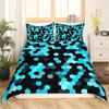 Шестиугольное Геометрическое Пододеяльник Темно-синий Чехол на Одеяло Акварельный Сотовый Абстрактный Тай-дай Комплект Постельного Белья Микрофибра Чехол на Одеяло