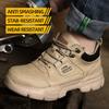 Зимние защитные ботинки со стальным носком, мужские плюшевые теплые зимние ботинки, защитная обувь, противоударные, антипрокольные рабочие ботинки, легкие