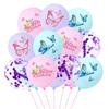 First Birthday Balloon Set Butterfly Printing Latex Balloon Decoration Wedding Arrangement Party Balloon Photo Props