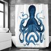Octopus Seas Shower Curtains Bath Curtain 180*180cm Waterproof Bathroom Home Decor Washable Fabric Bathroom Screen With 12 Hooks