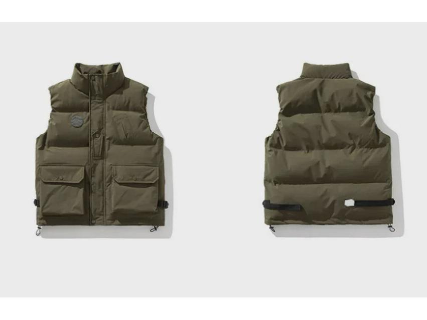 Men's Winter Warm Multi-Pocket Cotton Workwear Vest