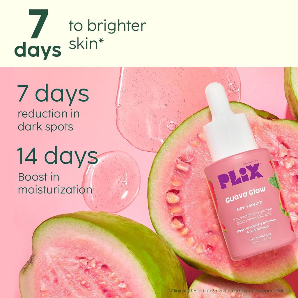 PLIX The Plant Fix Сыворотка для лица с 10% витамином С 20 мл Одиночная упаковка Для сияющего вида Равномерный тон Легкий уход Ежедневно