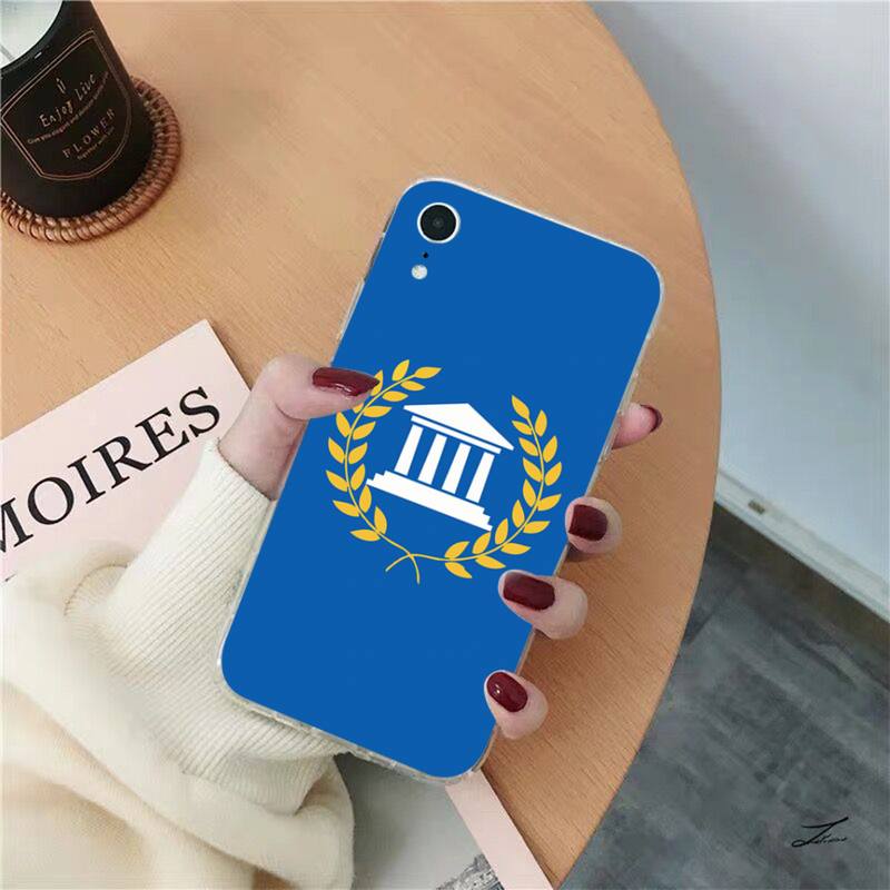 Чехол для телефона с греческим национальным флагом Греции для iPhone 13 11 12 pro XS MAX 8 7 6 6S Plus X 5S SE 2020 XR